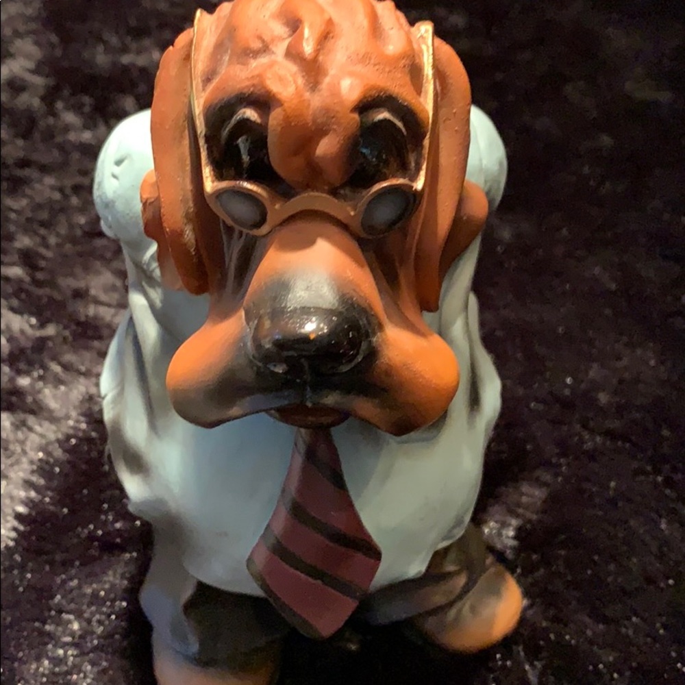 Handmade Dog Dressed As Man in Suit & Glasses